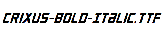 Crixus-Bold-Italic