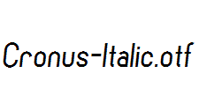 Cronus-Italic