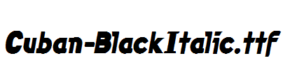 Cuban-BlackItalic.ttf