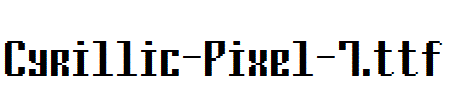 Cyrillic-Pixel-7
