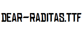 DEAR-RADITAS.ttf