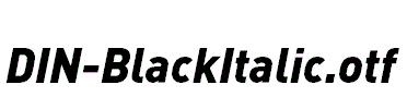 DIN-BlackItalic.otf