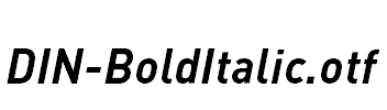 DIN-BoldItalic.otf