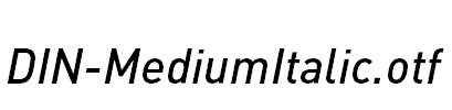 DIN-MediumItalic.otf