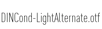 DINCond-LightAlternate.otf