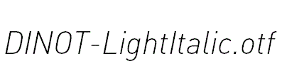 DINOT-LightItalic.otf