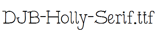 DJB-Holly-Serif