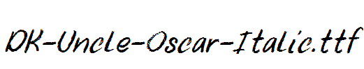 DK-Uncle-Oscar-Italic