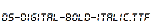 DS-Digital-Bold-Italic
