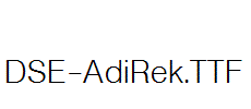 DSE-AdiRek.ttf