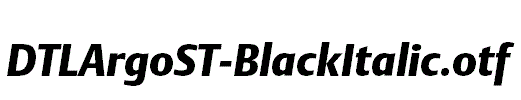 DTLArgoST-BlackItalic.otf