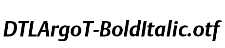 DTLArgoT-BoldItalic.otf