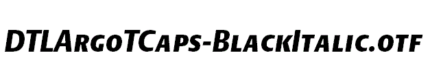 DTLArgoTCaps-BlackItalic.otf