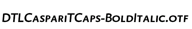 DTLCaspariTCaps-BoldItalic.otf