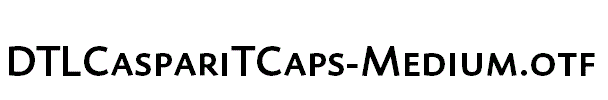 DTLCaspariTCaps-Medium.otf