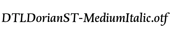 DTLDorianST-MediumItalic.otf