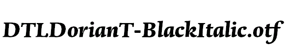 DTLDorianT-BlackItalic.otf