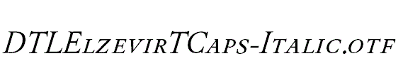 DTLElzevirTCaps-Italic.otf