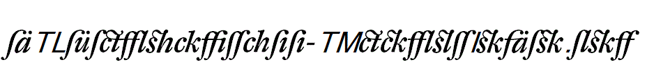 DTLFleischmann-TMediumItAlt.otf