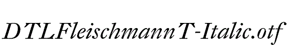 DTLFleischmannT-Italic.otf