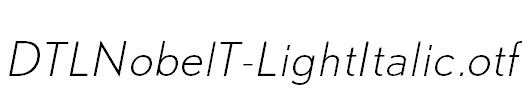 DTLNobelT-LightItalic.otf