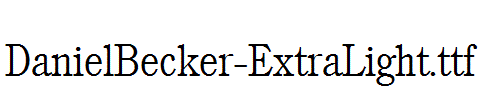 DanielBecker-ExtraLight.ttf