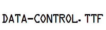 Data-Control.ttf
