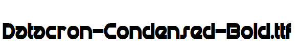 Datacron-Condensed-Bold