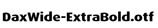 DaxWide-ExtraBold.otf