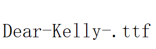 Dear-Kelly-.ttf