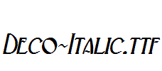 Deco-Italic.ttf