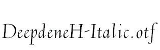 DeepdeneH-Italic.otf