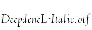 DeepdeneL-Italic.otf