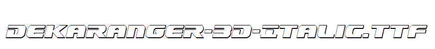 Dekaranger-3D-Italic