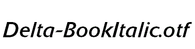 Delta-BookItalic.otf