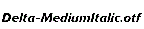 Delta-MediumItalic.otf