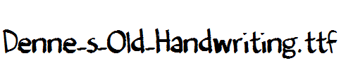 Denne-s-Old-Handwriting