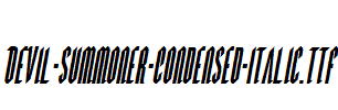 Devil-Summoner-Condensed-Italic