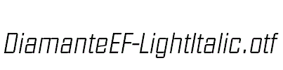 DiamanteEF-LightItalic.otf