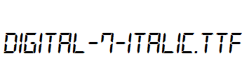 Digital-7-Italic