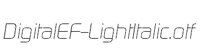 DigitalEF-LightItalic.otf