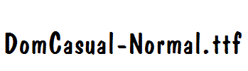 DomCasual-Normal.ttf
