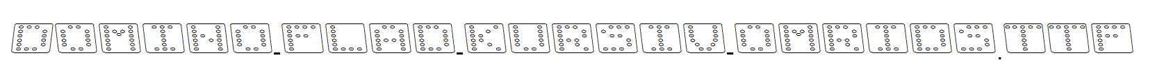 Domino-flad-kursiv-omrids