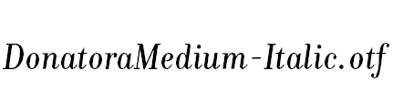 DonatoraMedium-Italic.otf