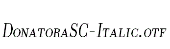 DonatoraSC-Italic.otf