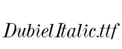 DubielItalic.ttf