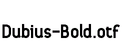 Dubius-Bold.otf