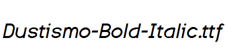 Dustismo-Bold-Italic