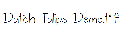 Dutch-Tulips-Demo.ttf