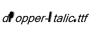 dPopper-Italic